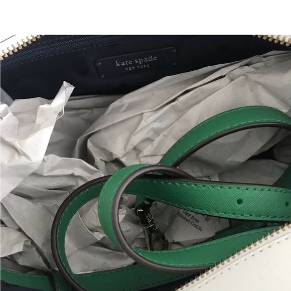 Large Kate Spade Cameron Multicolored Green, white, navy Adjustable Strap - Picture 5 of 5